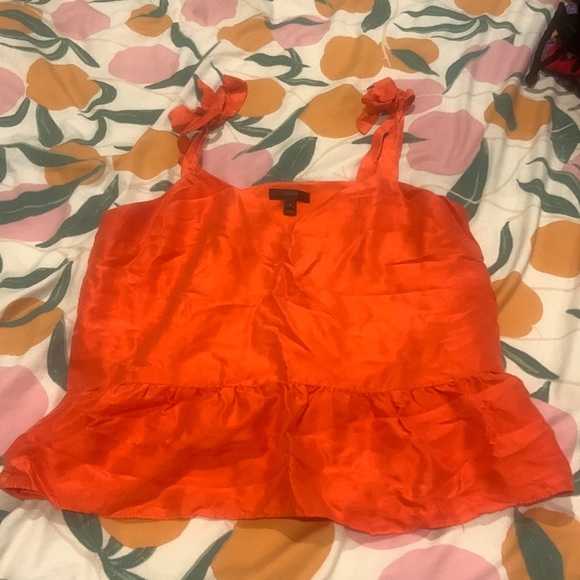 J. Crew red bow tie top - Picture 2 of 5